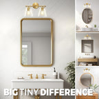 Hamilyeah Bathroom Vanity Light Fixtures Over Mirror, 2 Light Wall Light Fixture - Image 5