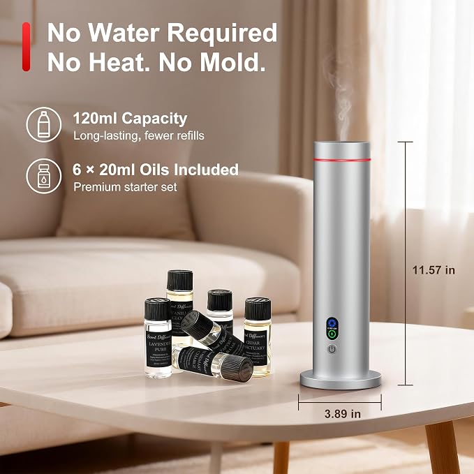 Maromalife Waterless Diffuser, Essential Oil Diffuser, 1000 Sq.Ft Coverage - Image 6