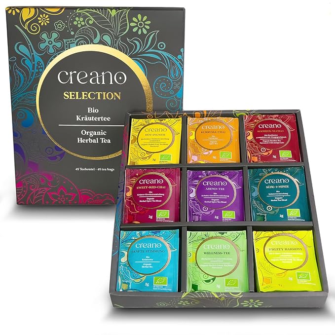 Creano Organic Herbal Tea Gift Set Grey - Image 7