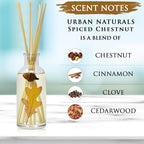 Urban Naturals Spiced Chestnut Reed Diffuser Sticks and Oil Set – Comforting - Image 4