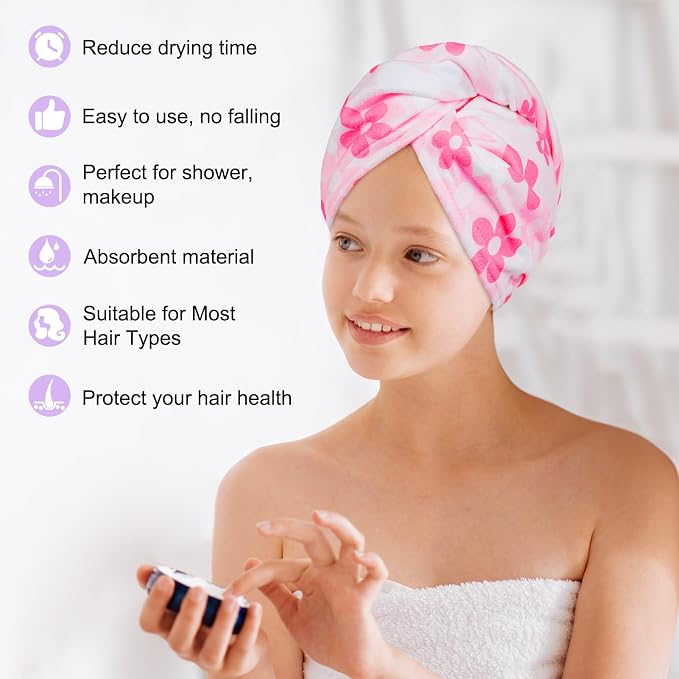 Basumee Microfiber Hair Towel Wrap - Image 5