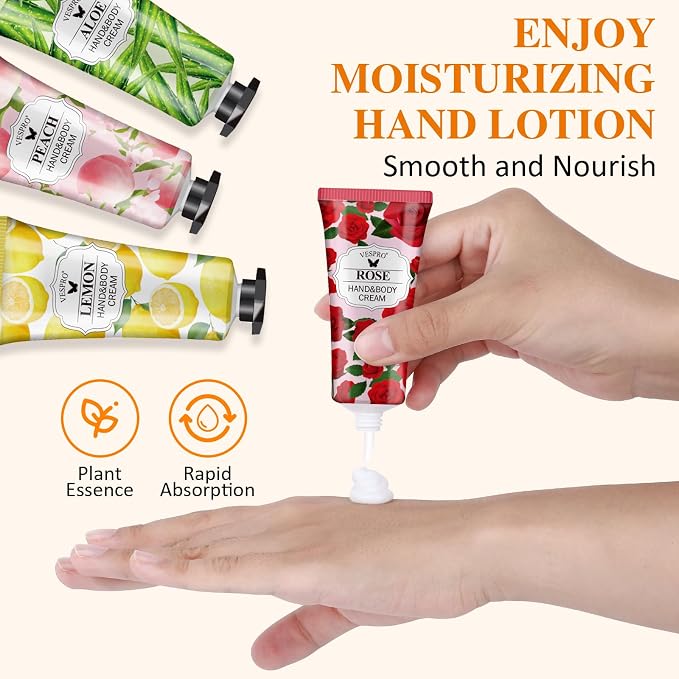 126 Pack Hand Cream Set, Mothers Day Gifts, Bulk Hand Lotion Travel Size - Image 6