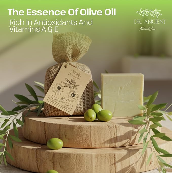 Dr.Ancient Olive Oil Soap Bar, Organic Soap Bars Handcrafted the Traditional Way - Image 8