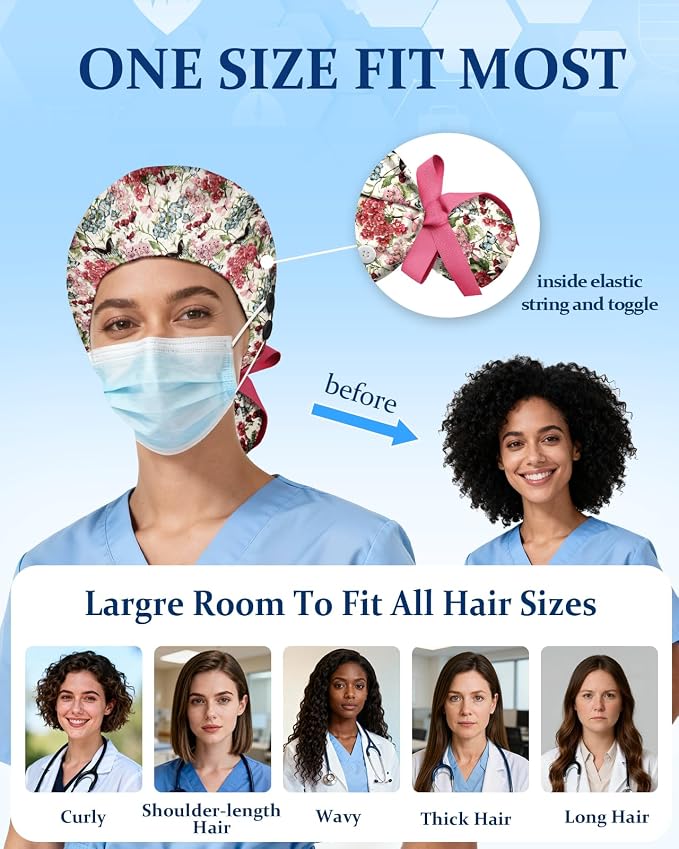 Plifal 100% Cotton Scrub Cap - Image 5