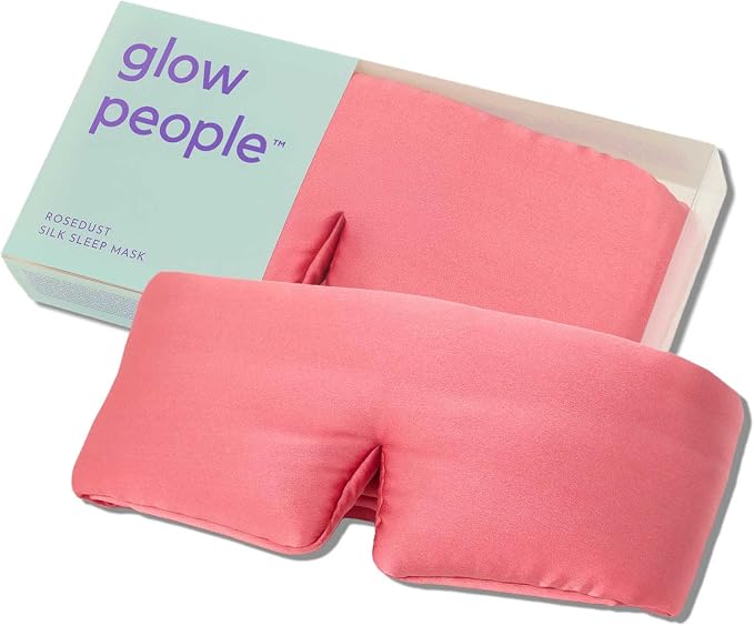 Glow People Silk Sleep Mask – 100% Mulberry Silk Eye Mask by GlowPeople