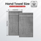 Infinitee Xclusives Gray Hand Towels - Image 3