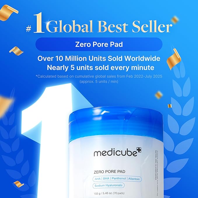 medicube Toner Pads Zero Pore Pad 2.0 | Dual-Textured Facial Pad - Image 2