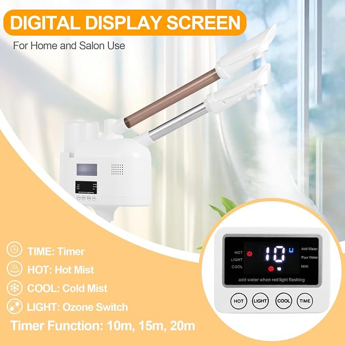 Professional Facial Steamer, 2 in 1 Facial Steamer - Image 5