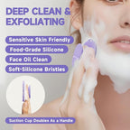 2 PCS Face Scrubber, Soft Silicone Face Exfoliator - Image 2