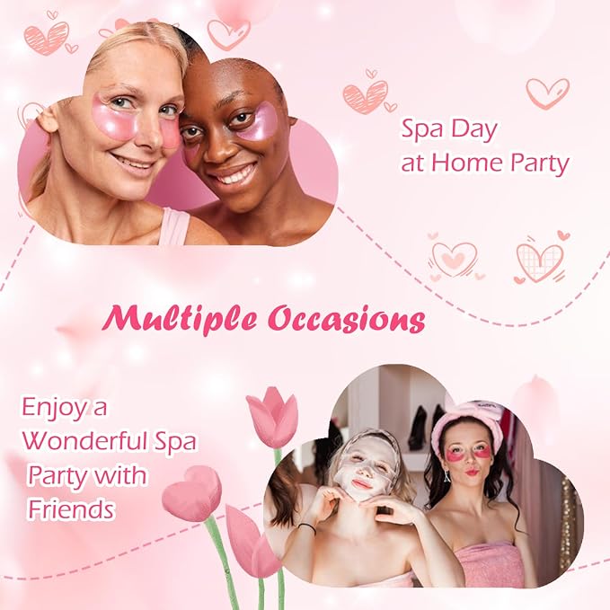 108 PCS Spa Party Supplies for Women, Spa Party Favors Include Facial Masks - Image 3