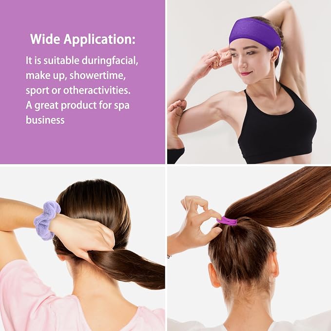 20 Piece Spa Set, Face Wash Headband and Wristband, Bubble Headband, Gifts - Image 7