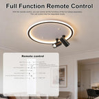 Shine LUEST Modern LED Bedroom Ceiling Light, 2 Adjustable Spotlights, Dimmable - Image 8