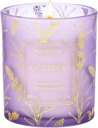 M&SENSE Vegan Soy Lavender Scented Candle, 8.1oz 42H Non-Toxic Long Burning by MSENSE