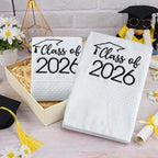 MASHAN Class of 2026 Graduation Hand Towels 3 Pack, 100% Cotton Soft Absorbent - Image 5