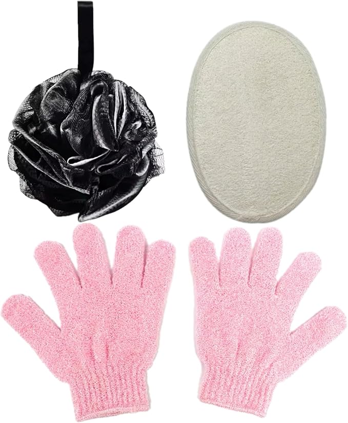 Loofah Bath Sponge, Exfoliating Bath Gloves, Loofah Exfoliating Body Scrubber by Unknown