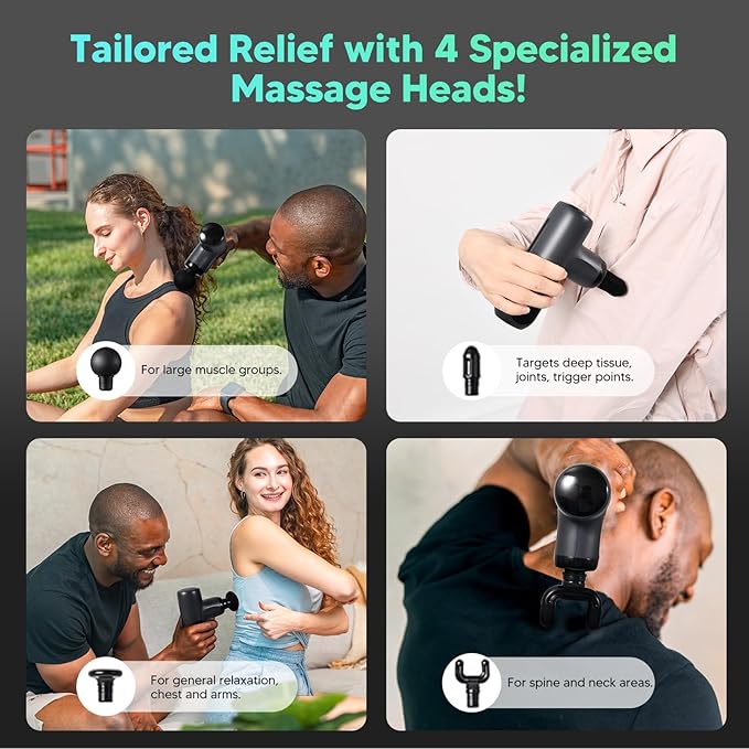 arboleaf Mini Massage Gun Deep Tissue, Percussion Muscle Massager - Image 6