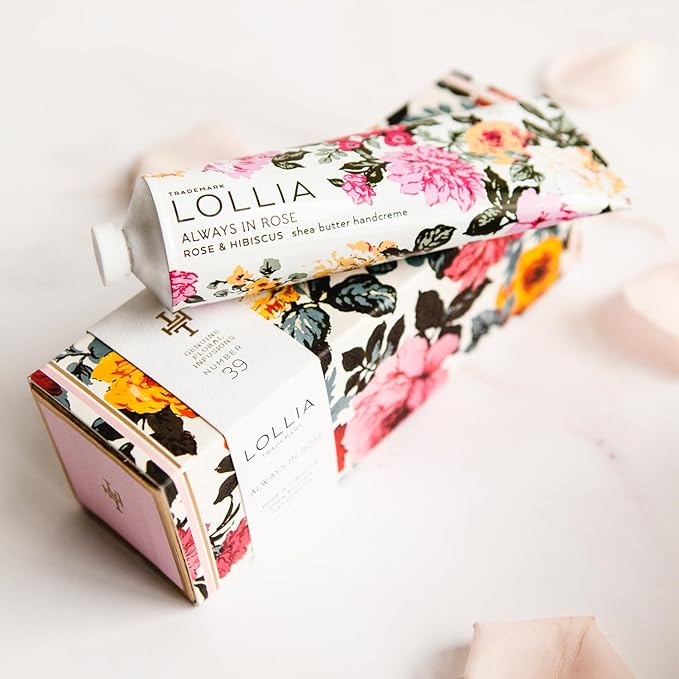 LOLLIA Always in Rose Handcreme, 4 oz., Rose & Hibiscus Scented Hand Cream - Image 2