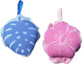 2Pcs Hawaiian Bath Sponge Loofah, Floral Leaf Shower Sponge Gentle Exfoliating by Unknown