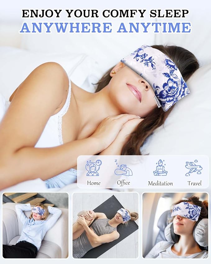 Lavender Eye Pillow for Relaxation, Sleep – Weighted Eye Mask for Headache - Image 7
