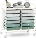 Giantex 12 Drawers Rolling Cart, Mobile Storage Drawer Cart, Classroom by Giantex