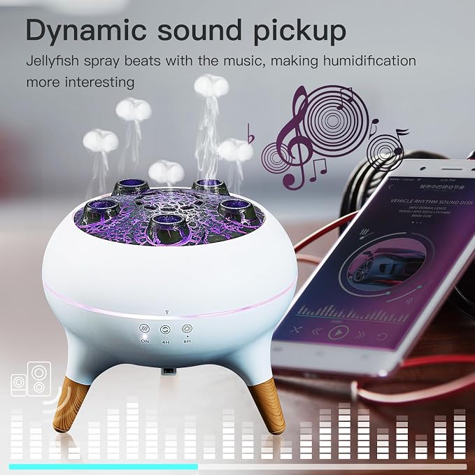 Essential Oil Diffuser 250ML, Jellyfish Diffuser Air Humidifiers Sound Pickup - Image 2