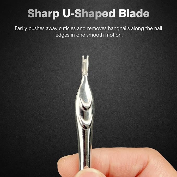 Stainless Steel 2-in-1 Cuticle Pusher - Image 3
