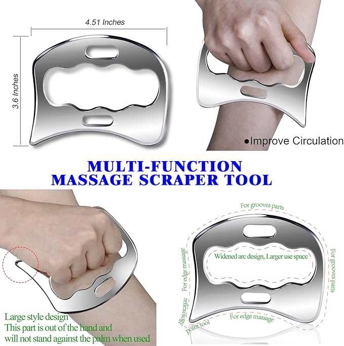 BYYDDIY 4 in 1 Gua Sha Massage Tool Set - Image 3