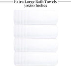 Tens Towels Pack of 4 Extra Large Bath Towels 30 x 60 Inches, 100% Cotton - Image 5