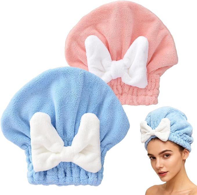 2 Pack Ultra Absorbent Hair Quick Drying Towel by Unknown