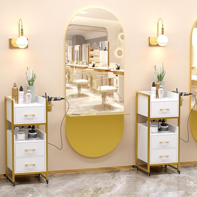 OmySalon Salon Trolley Cart, Hair Styling Station - Image 8