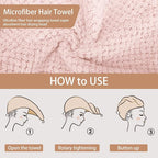 CZZXI 3 PCS Microfiber Hair Towel, Hair Wraps - Image 2