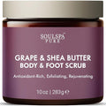 SOULSPA PURE Grape & Shea Butter Body & Foot Scrub by SOULSPAPURE