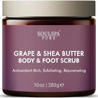 SOULSPA PURE Grape & Shea Butter Body & Foot Scrub by SOULSPAPURE