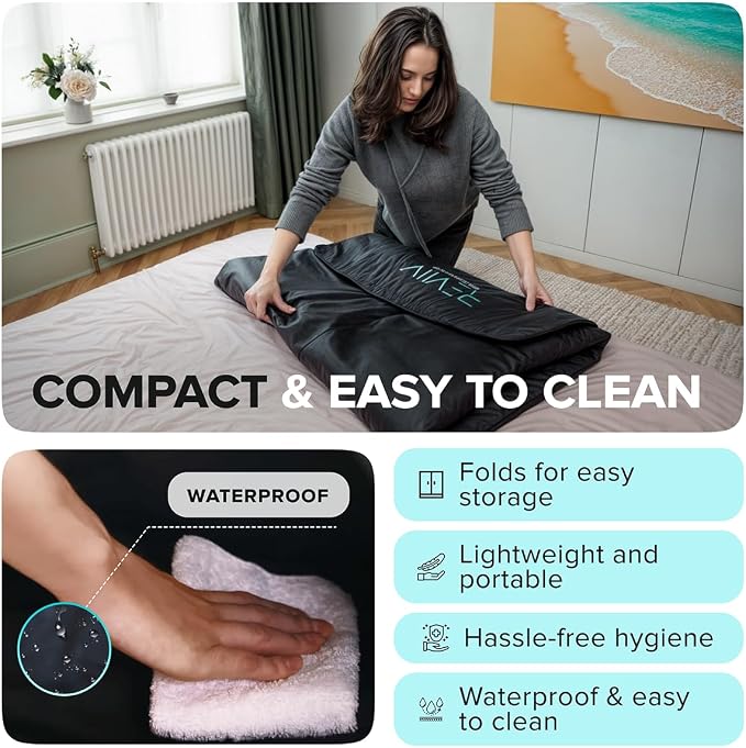 Portable Sauna Blanket with Arm Sleeves - Image 5