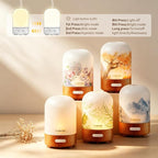 Essential Oil Diffuser, Hand Blown Glass Aromatherapy Diffuser, Ultrasonic Cool - Image 8