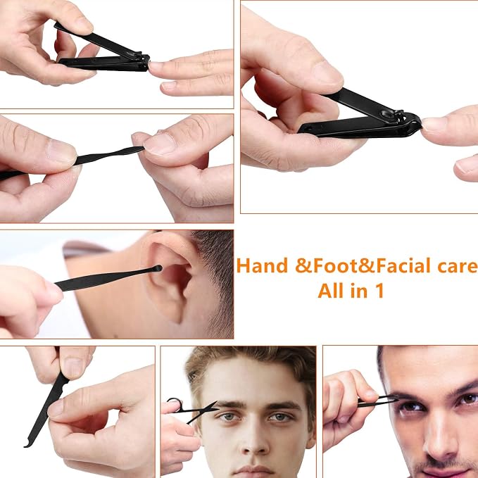 Manicure set Men Personal Care Tools Accessories Finger and Toe Nail Clippers - Image 3