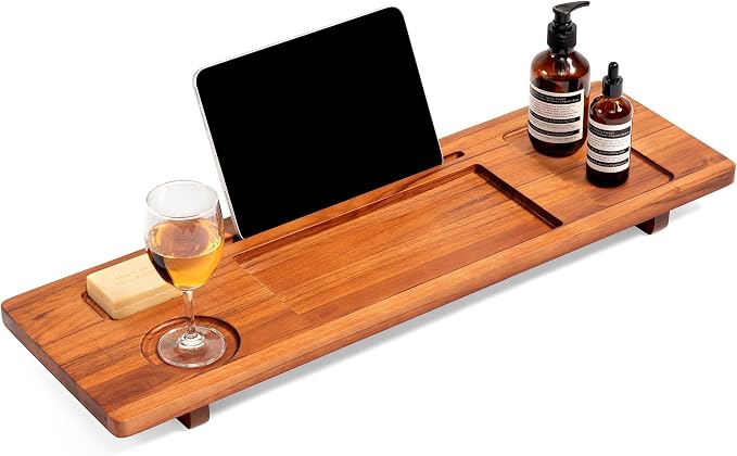 Premium Teak Bathtub Tray for Freestanding Baths by Unknown