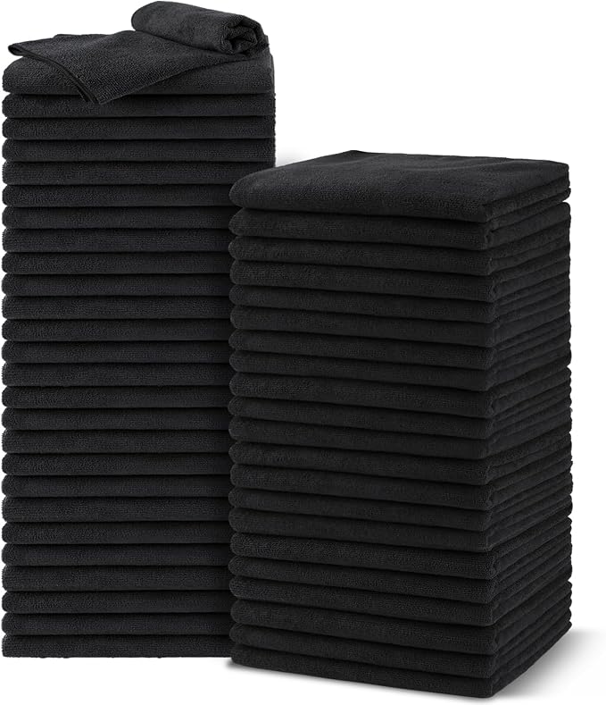 UNIMADE Salon Towels 48 Pack, Microfiber Barber Towel Bulk, Fast Drying Hair by Unimade