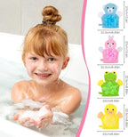 Dimeho Kids Bath Gloves, 4/2pcs Shower Gloves Loofah - Image 7