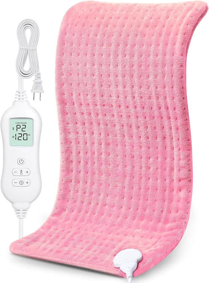 NOWWISH Heating Pad for Back Pain Relief & Period Cramps, 12x24 Inches Electric by NOWWISH