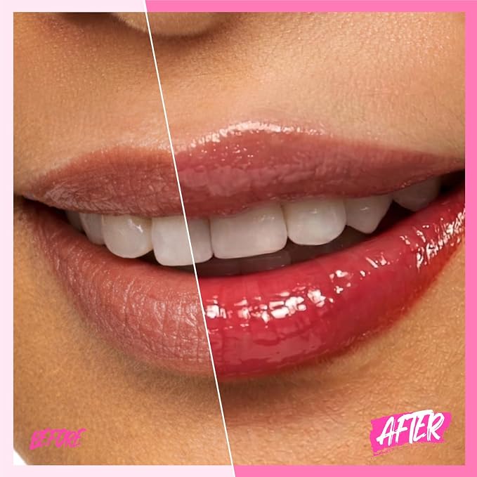 SKINTIFIC Peptide Brightening Lip Serum, Hydrating & Plumping Tinted Lip Gloss - Image 4