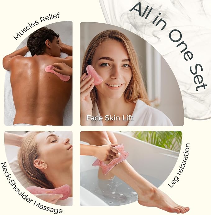 Scienlodic 3 Pcs Gua Sha Massage Tools - Image 4