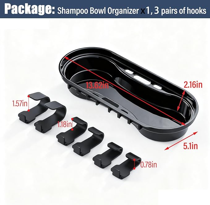 Salon Storage Rack Shampoo Bottle Shelf Shampoo Bowl Tray to Hold Color Bowls - Image 5