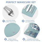 12 Set Manicure Set Bulk Mini Manicure Nail Clipper Kit 7 in 1 Stainless Steel - Image 3