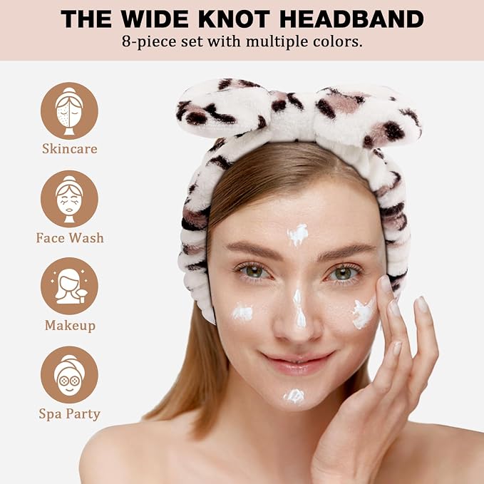 YOOVR 8pcs Spa Headband, Mothers Day Gifts Bulk, Stocking Stuffers - Image 6