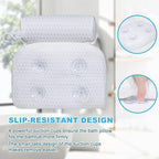 Bath Pillow for Tub Support Neck and Back, Bathtub Pillow Bath Accessories for - Image 3