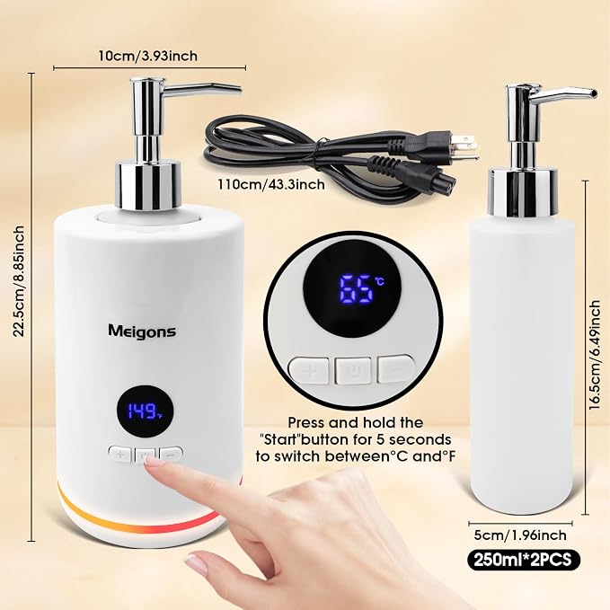 Oil Warmer for Massage, Massage Oil Warmer, Body Oils Heater for Spa, Salon and - Image 6