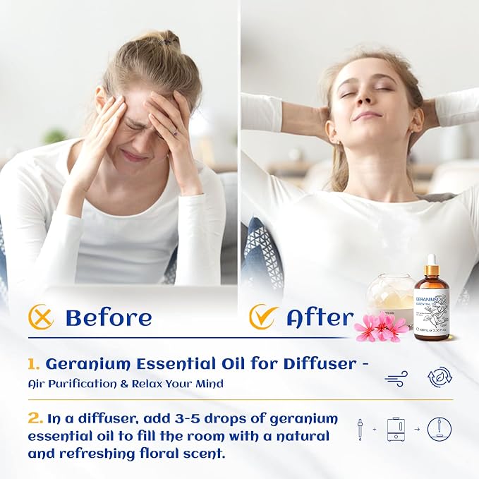 HIQILI 100ML Geranium Essential Oil - Image 2