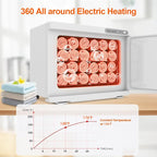 Towel Warmer Cabinet, 23L Large Hot Bath Towel Warmer Heating Use - Image 4