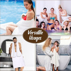 SmoothNovelty 12 Pack Microfiber Bath Towels Bulk 27'' x 60'' Oversized Beach - Image 7